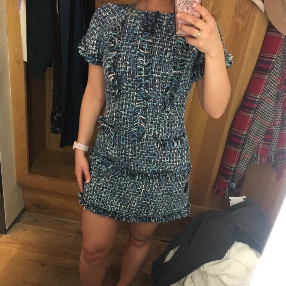 Anthropologie Tweed Mini Dress